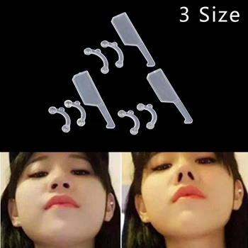 6ШТ 3 * размера Косметический нос для подтяжки переносицы Массажный инструмент для придания формы носу без боли