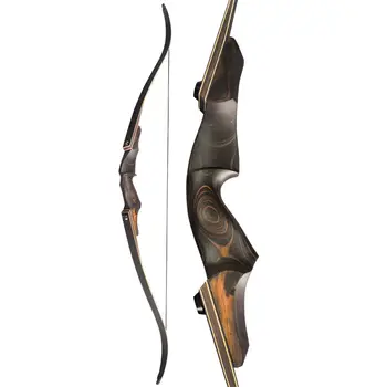 Изогнутый лук для стрельбы из лука с разборкой конечностей из эпоксидной смолы из стекловолокна весом 20- 60 фунтов для охоты и стрельбы
