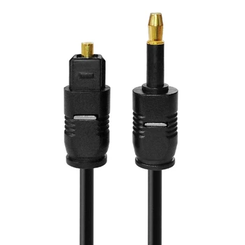 Оптический кабель 3,5 мм Цифровой Toslink на кабель 3,5 мм Позолоченный разъем Адаптер оптического кабеля 1 м / 1,5 м / 2 м / 3 м / 5 м