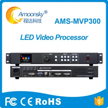 Светодиодные вывески Используют контроллер экрана HD LED AMS-MVP300, поддерживающий карту отправки Linsn, полноцветный светодиодный дисплей, видеопроцессор