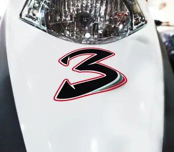 Наклейка Max Biaggi № 3 Италия, Светоотражающие наклейки для мотокросса, Виниловый мотоцикл Superbike для шлема Велосипеда