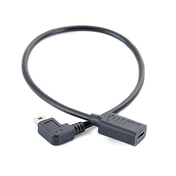 Кабель для передачи данных Mini USB Male-Type C Female к Кабелю Mini USB 27 СМ Dropship