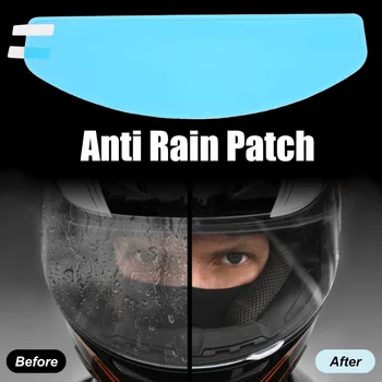 Мотоциклетный шлем, прозрачная противотуманная непромокаемая пленка, Линза шлема, Наклейка с прочным нанопокрытием, Аксессуары для шлема для вождения Moto Safety