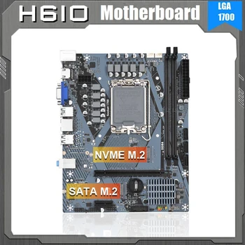 Материнская плата H610M PCB H610M R200 LGA1700 с 2 слотами DDR4 До 64G M.2 Nvme PCI-E5.0 X16 Для процессора поколения 12/13