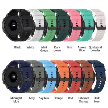 Смарт-аксессуары Сменный ремешок Унисекс для Huawei Watch Gt2 Ремешки для наручных часов Водонепроницаемые Силиконовые Аксессуары для ремешков, защищающих от пота