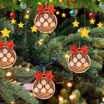 Рождественский орнамент из дерева, Елочные украшения, деревянные поделки, Декор, Гобелены, праздничные принадлежности, Аксессуары для дня Благодарения