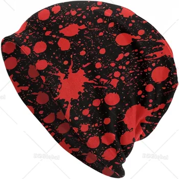 Хэллоуин Красный Черный Ужас Брызги крови Повседневный шарф Бандана Свободная Шляпа Стрейч Головной убор Шапочка для бега скалолазания