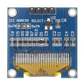 0,96 Дюймов OLED SSD1306 Белый/Синий/Желтый 128X64 IIC I2C Модуль Последовательного дисплея 12864 ЖК-экран Плата Для Arduino