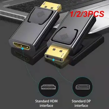 1/2/3ШТ DP-HDMI-совместимый Адаптер Для ПК ТВ Кабель Конвертер Монитора Компьютера Позолоченный/никелированный Штекер DisplayPort Usb
