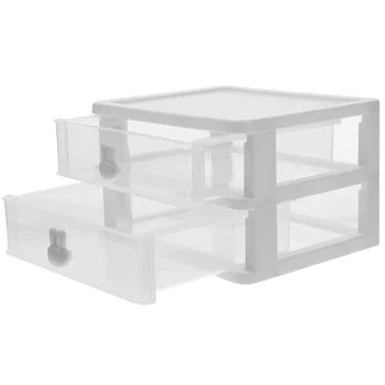 Ящик для хранения на рабочем столе Стиль ящика Органайзер для макияжа Ящики Тип настольного чехла Прозрачный Пластик
