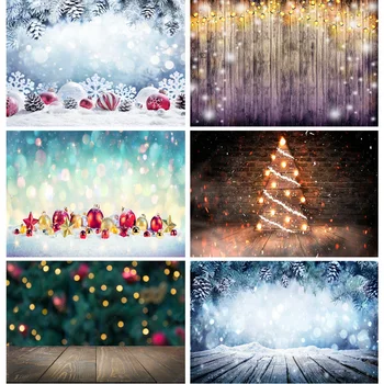 SHENGYONGBAO Christmas Dream Photography Background Снеговик Рождественская елка Фоны Для Фотостудии Реквизит GBSD-02