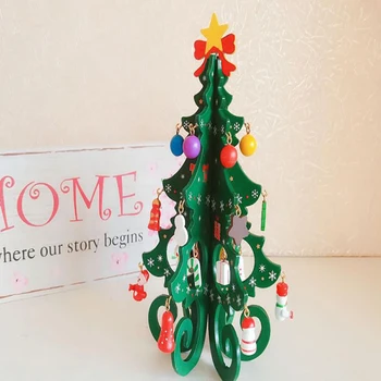 Рождественская елка Детская стереосистема ручной работы из дерева 