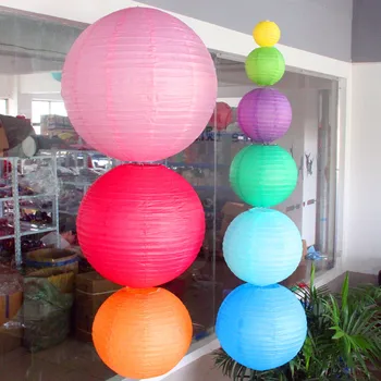1шт Круглый Китайский бумажный шар-фонарь на день рождения, декор для свадебной вечеринки, поделки, Лампион, Белый подвесной фонарь, шар для вечеринок, принадлежности