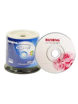 Оптовая продажа 50 дисков класса A, 225 МБ, 24x чистых печатных 8-сантиметровых мини-CD-R дисков