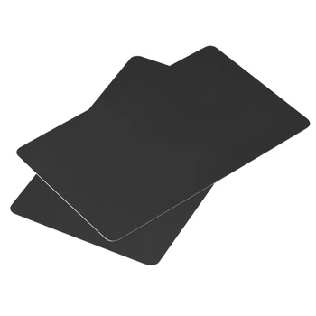 uxcell 50 упаковок пустых ПВХ-карт, черная пластиковая карта 14 мил для принтера удостоверений личности, графическое качество