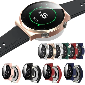 Новое Поступление Мягкий Защитный Чехол для Huawei Watch GT 2 pro Case TPU Бампер Watch3 48 мм Smartwatch Shell Аксессуары из Закаленного Стекла