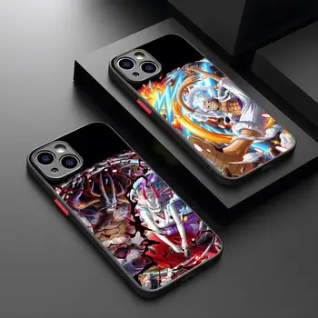 Прозрачный Коврик Для Мыши O-One Piece Для iPhone 15 14 13 Pro Max 12 Mini 11 SE 7 8 Plus XS X XR Матовый Черный Защитный Чехол