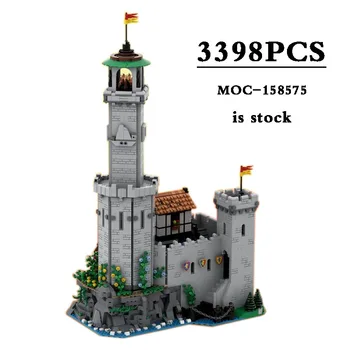 MOC-158575 Улучшенный маяк-10305 Замок Рыцаря Льва Альтернативное строительство Средневековый замок Строительные блоки Игрушки Подарки своими руками