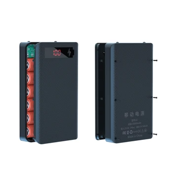 DIY 6x18650 Батарейный Отсек С Индикатором Power Bank Shell Портативная Внешняя Коробка без Аккумулятора Зарядное Устройство Для Мобильного Телефона Box Case