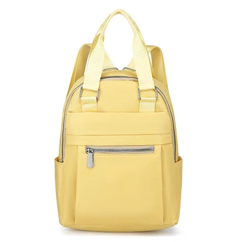 Рюкзак Модный однотонный Простой школьный ранец Большой емкости, трендовая сумка для отдыха, портативные женские дорожные сумки