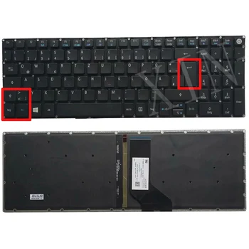 Клавиатура для ноутбука с подсветкой на немецком языке для Acer Aspire 7 A715-71 A715-71G A715-72 A715-72G A717-71 A717-71G A717-72 A717-72G