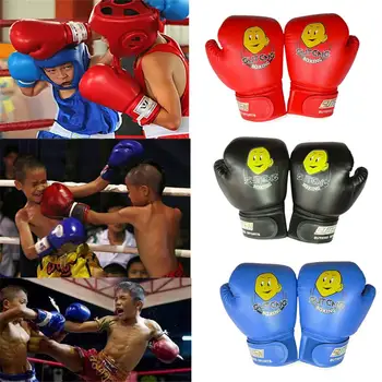 Мультяшные боксерские перчатки для ребенка, Тренировочное снаряжение для каратэ, Санда, детское снаряжение, спортивные перчатки для боя, Тренировочные Прочные Боксерские перчатки