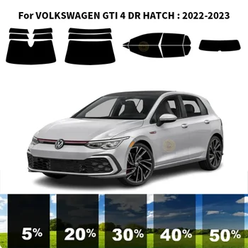 Предварительно Обработанная нанокерамика car UV Window Tint Kit Автомобильная Оконная Пленка Для VOLKSWAGEN GTI 4 DR HATCH 2022-2023