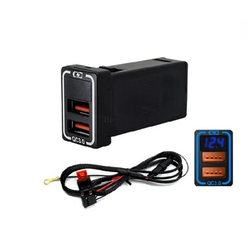 Модифицированный QC3.0 Специальный Разъем Для Автомобильного Аудио Зарядного Устройства с Двойным USB-Разъемом Для Автомобильного Зарядного Устройства для Mitsubishi Xpander Outlander