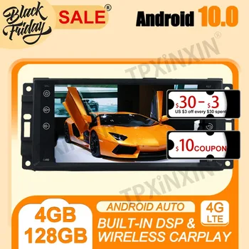 4G + 128G Android 10,0 Carplay Для Jeep Wrangler Full Touch Carplay Мультимедийный Плеер Авторадио Магнитофон GPS Navi Головное Устройство