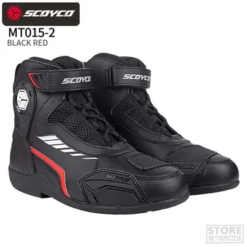 Мотоциклетные ботинки SCOYCO Botas из микрофибры, кроссовки для гонок по бездорожью, rbike, Обувь для верховой езды, мужские  