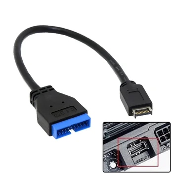 Разъем USB 3.1 Type E На передней панели К Удлинительному Кабелю Материнской платы USB 3.0 с 19-контактным разъемом, Совместимому с материнской платой ASUS Desktop