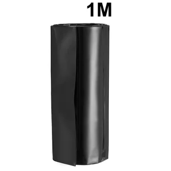 Uxcell ПВХ 105 мм Плоская ширина, длина 1 метр Термоусадочная трубка для блоков питания 18650 Черный/ Рисовый Белый /Зеленый/Прозрачный /Красный