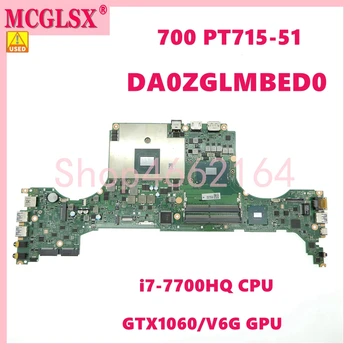 DA0ZGLMBED0 i7-7700HQ CPU GTX1060/V6G GPU Материнская Плата Для Ноутбука ACER Predator Triton 700 PT715-51 Используется Материнская Плата Ноутбука