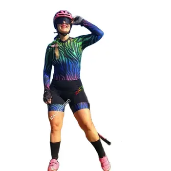 Женский велосипедный комбинезон Kafitt с длинным рукавом