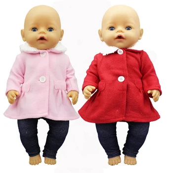 Теплый костюм, кукольная одежда, 17 дюймов 43 см, кукольная одежда, костюм для рождения ребенка, подарок на день рождения ребенка
