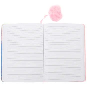 Износостойкий блокнот в искусственной обложке, прекрасный мультяшный дневник, пушистый блокнот, блокнот-леденец на палочке