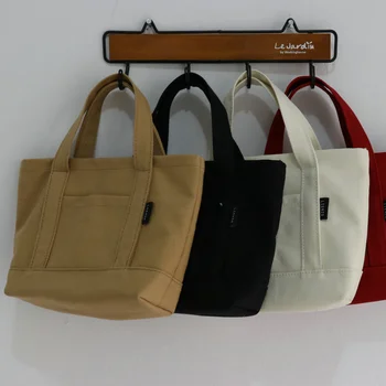 Женская сумка через плечо, маленькая хлопковая холщовая сумочка, повседневная женская эко-сумка через плечо, милые сумки-мессенджеры 2022