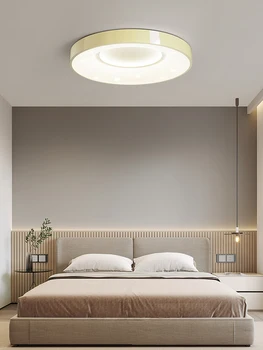 Светодиодный потолочный светильник в скандинавском минималистичном стиле используется для столовой спальни гостиной кухни Белого цвета с регулируемой яркостью и дистанционным управлением для украшения дома