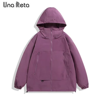 Куртки с капюшоном Una Reta, мужские новые ветровки в стиле хип-хоп, уличная одежда, качественные водонепроницаемые куртки для улицы, мужские