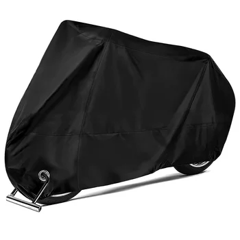 Переносной мешок для пыли из водонепроницаемого брезента для мотоцикла (черный, XL, с замковым отверстием)