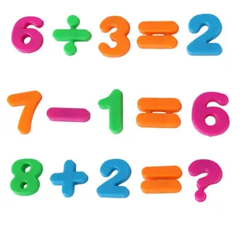 26 шт., обучающие математике Буквы алфавита в нижнем / верхнем регистре, магнит на холодильник, обучающая игрушка для детей