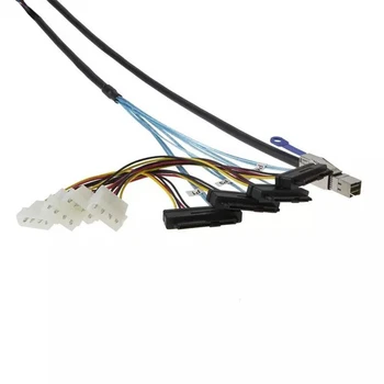 Высококачественные кабели-переходники Mini SAS HD SFF-8644 на 4 порта SAS SFF-8482 29P для сервера