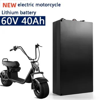 Новый водонепроницаемый литий-ионный аккумулятор 60V 40Ah 60v 30Ah 20Ah для мотоцикла мощностью 1500 Вт 2000 Вт citycoco X7 X8 X9 scooter + зарядное устройство 3A
