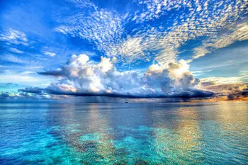 Фон для фотостудии Paradise Ocean Морские облака Высококачественная компьютерная печать свадебного фона