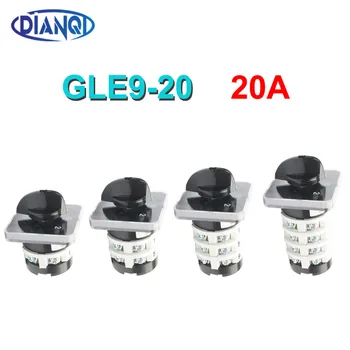 переключающий переключатель GLE9-20/3 20A универсальный комбинированный переключатель 3 положения 3 узла GLE9-20/1 1 узел GLE9-20/2 2 узла GLE9-20/4