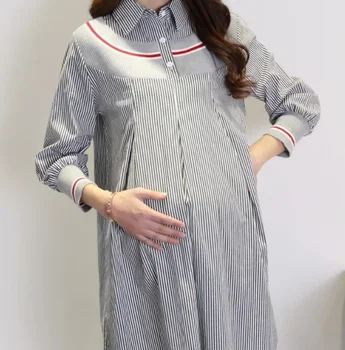 Загрузка одежды для беременных Baby 2022 Мама Новая Футболка для девочки большого размера зеленая Забавная Беременная