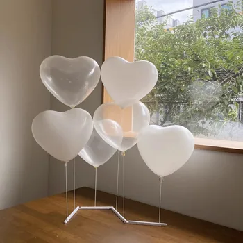 Модули нового типа Детский воздушный шар стенд день рождения с бело-сердечные воздушные шары, Свадьба на воздушном шаре Держатель инструмента
