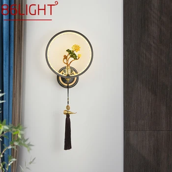 86LIGHT Латунный настенный светильник LED Современный Роскошный светильник-бра Декор интерьера Дома, гостиной, спальни, Прикроватного освещения коридора