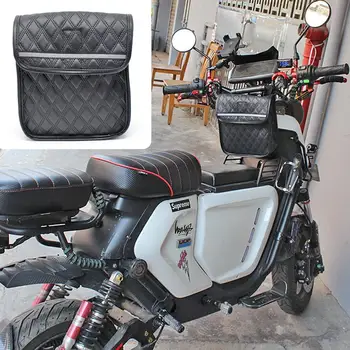 Сумка на руль мотоцикла Универсальная многофункциональная водонепроницаемая сумка для путешествий на открытом воздухе Кожаная сумка для хранения инструментов для мотоцикла