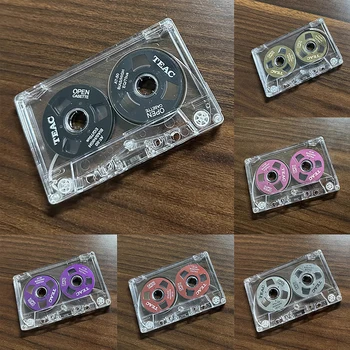 Двусторонний цветной корпус Пустая лента Металлический мини-маркет Может записывать 55 минут Пустая лента Пустая кассета
